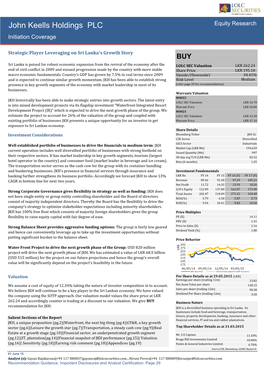 John Keells Holdings PLC Equity Research Initiation Coverage