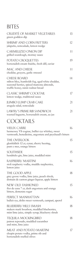 Bites Cocktails