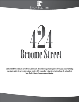 424 Broome Street Brochure Digital.Indd