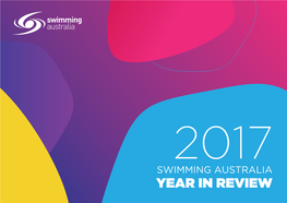 YEAR in REVIEW JOHN BERTRAND AO President of Swimming Australia