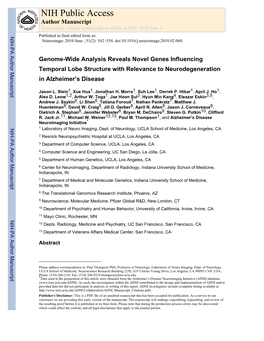 NIH Public Access Author Manuscript Neuroimage