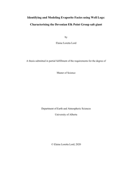 Identifying and Modeling Evaporite Facies Using Well Logs