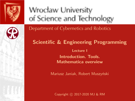 Scientific & Engineering Programming