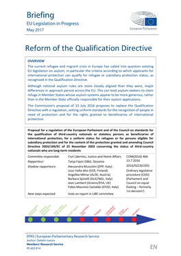 Briefing European Parliamentary Research Service