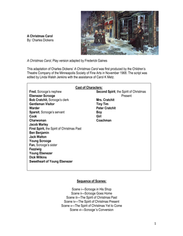 A Christmas Carol Script