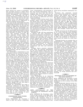 CONGRESSIONAL RECORD—SENATE, Vol. 152, Pt. 8 June 14