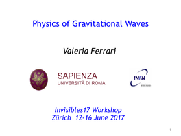 Physics of Gravitational Waves