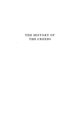 Creeds the History of the Creeds
