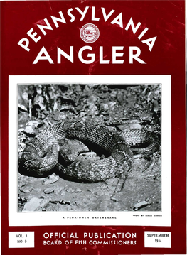 SEPTEMBER, 1934 PUBLICATION ^ANGLER? Vol