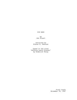 Die Hard Title Page