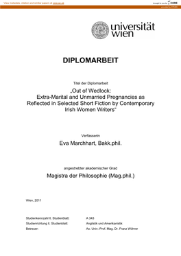 Diplomarbeit