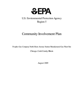 Community Involvement Plan