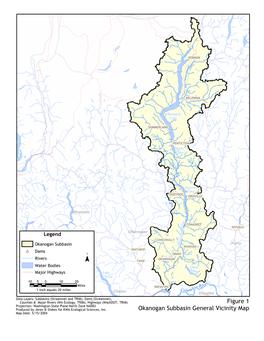 Figure 1 Okanogan Subbasin General Vicinity