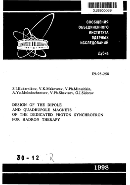 Design of the Dipole and Quadrupole Magnets of the Dedicated Proton Synchrotron for Hadron Therapy