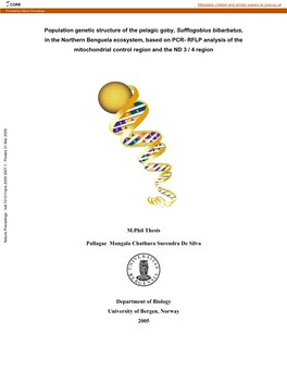 Population Genetic Structure of the Pelagic Goby, Sufflogobius