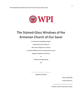 The Stained-Glass Windows of the Armenian Church of Our Savor