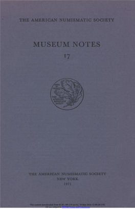 The Alexander Tetradrachms of Pergamum and Rhodes