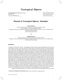 Neotropical Diptera