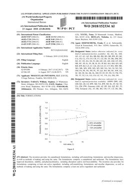 WO 2018/152334 Al 23 August 2018 (23.08.2018) W !P O PCT