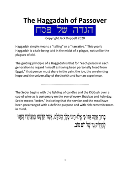 The Haggadah of Passover