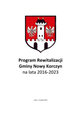 Program Rewitalizacji Gminy Nowy Korczyn Na Lata 2016-2023 [PDF]