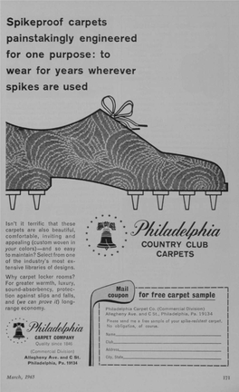 Spikeproof Carpets Painstakingly Engineered for One Purpose: to Wear for Years Wherever Spikes Are Used