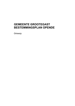 Bestemmingsplan Opende