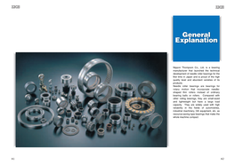 IKO Needle Roller Bearing Series General Info