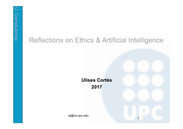 Reflections on Ethics & Artificial Intelligence