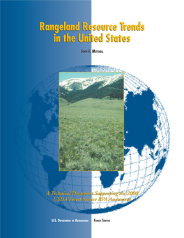 Rangeland Resource Trends in the United States: a Technical Document Supporting the 2000 USDA Forest Service RPA Assessment