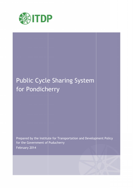 Ublic Cycle Sharing System Or Pondicherry