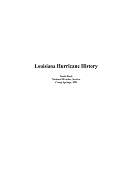 Louisiana Hurricane History