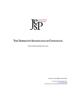 The Normative Significance of Conscience