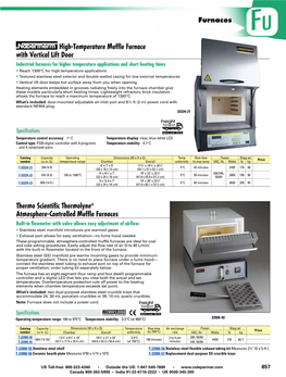 High-Temperature Muffle Furnace with Vertical Lift Door