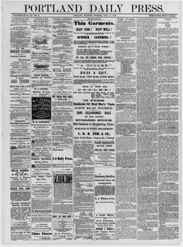 Portland Daily Press: July 11, 1878