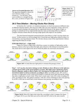 Section 26-3: Time Dilation