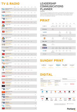 Print Digital Tv & Radio Sunday Print