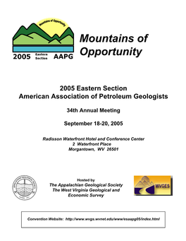 Mountains of Opportunity; 2005 Eastern Section American