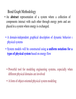 Bond Graph Methodology