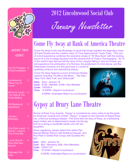 January Newsletter