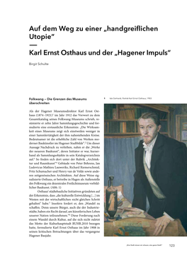 Karl Ernst Osthaus Und Der „Hagener Impuls“