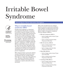 Irritable Bowel Syndrome (IBS)