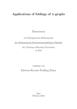 Applications of Foldings of A-Graphs