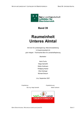 Raumeinheit Unteres Almtal