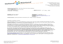 OV-Visie Holland Rijnland Schakels in Het Zuidvleugelnet 28 Maart 2012