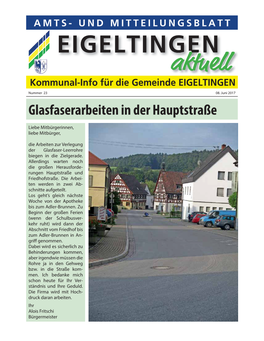 Eigeltingen Aktuell 23/2017.Pdf 07.06.2017