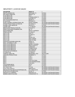 Neplatitori Tv - La Data De 15,06,2010