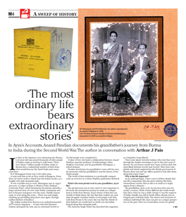 'The Most Ordinary Life Bears Extraordinary Stories'