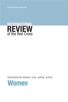 Humanitarian Debate: Law, Policy, Action Women CONTENTS