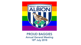 PROUD BAGGIES Annual General Meeting 18Th July 2018 Agenda